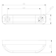 FRISTOM - Feu de gabarit 2 LEDs - 0,5W - L80 x H18 x P23 mm - 12/24V