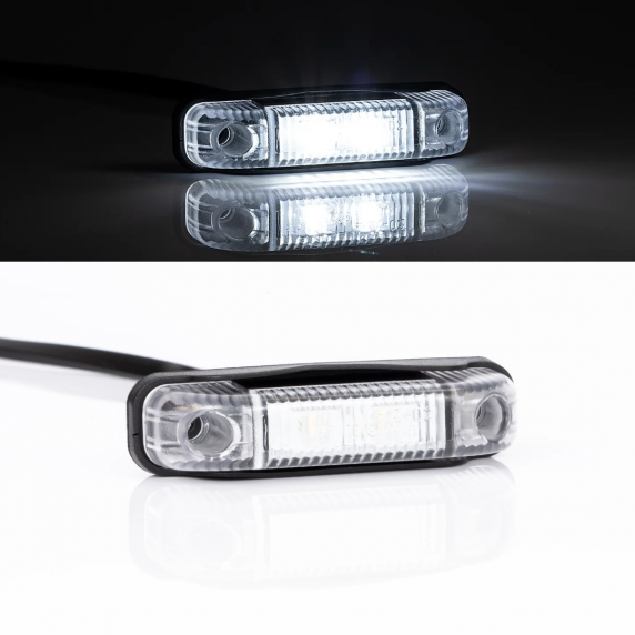 FRISTOM - Feu de gabarit 2 LEDs - 0,5W - L80 x H18 x P23 mm - 12/24V