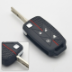 Coque de clés en silicone - Renault T/C/K 2020+ - Noir/Rouge