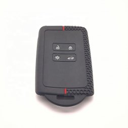 Coque de carte main libre en silicone - Renault Trafic - Rouge/Noir