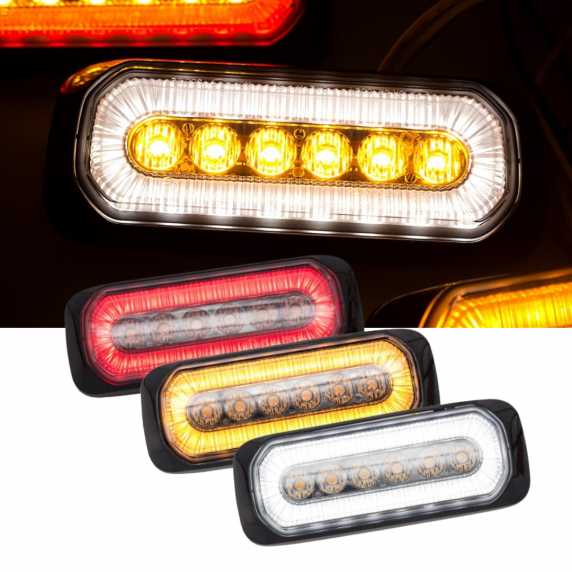 LEDSON - Feu flash avec feu de position "Halo" - 1,3W - 12/24V