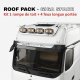 ROOF PACK pour Mercedes ACTROS GigaSpace 2011+ - Rampe de toit + 4x JUMBO Full LED w/ veilleuses blanches et orange