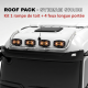 ROOF PACK pour Mercedes ACTROS GigaSpace 2011+ - Rampe de toit + 4x JUMBO Full LED w/ veilleuses blanches et orange