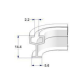 Lot 6 rails pliants pour rideaux - 133 cm