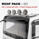 Roof pack MAN TGX - Rampe de toit + 4x projecteurs longue portée JUMBO FULL LEDs w/ feux de position blancs et orange