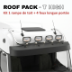 ROOF PACK pour Renault T High - Rampe de toit + 4x JUMBO Full LED w/ veilleuses blanches et orange