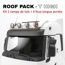 ROOF PACK pour Renault T High - Rampe de toit + 4x LEDSON Pollux9+