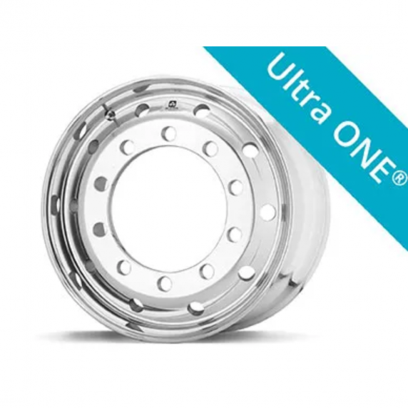 Jante aluminium ALCOA® Durabright - 11.75 x 22.5 - déport 120 - Pour semi