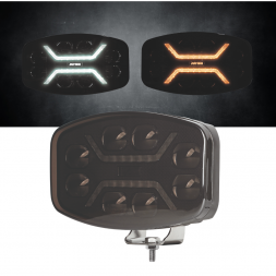JUMBO - Projecteur CORAARC DARC - Veilleuses LEDs blanches et orange - 75W - L245mm - 12/24V