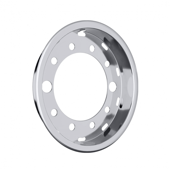 Enjoliveur 19,5" x 14,0" plat - Jantes arrières - 10 trous - Déport 120 mm - Creux