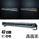 STRANDS - 30 cm - Barre de LEDs SIBERIA avec veilleuses blanches et orange - 50W - 12-24V