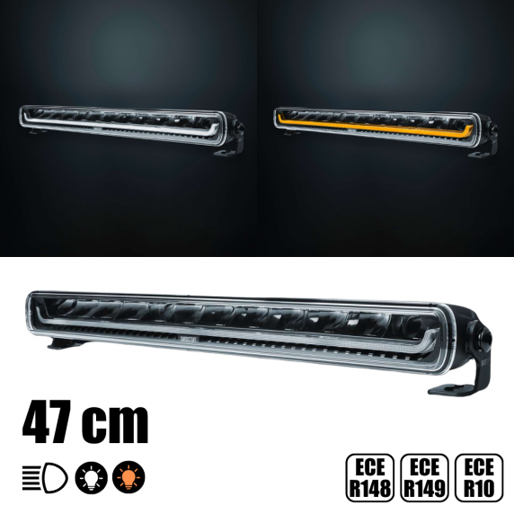 SWEDSTUFF - 47 cm - Barre de LEDs simple ligne - Veilleuses LEDs B/O - 75W